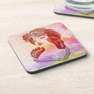 Woman Beverage Coaster Bier Onderzetter