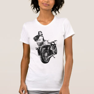 Woman biker t-shirt