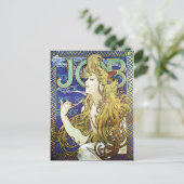 Woman Boss Art Nouveau  Briefkaart (Staand voorkant)