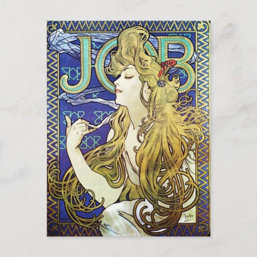 Woman Boss Art Nouveau  Briefkaart (Voorkant)