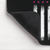 Woman Breast Cancer Awareness  American Fla Muismat (Hoek)