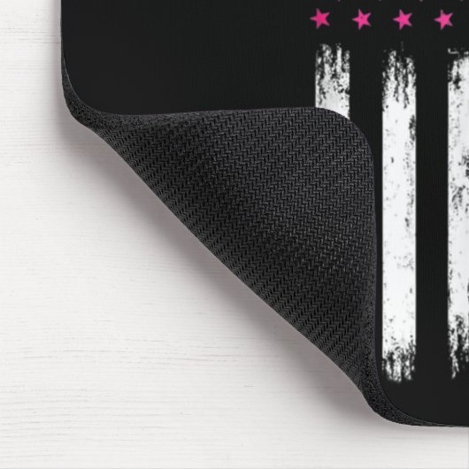 Woman Breast Cancer Awareness  American Fla Muismat (Hoek)