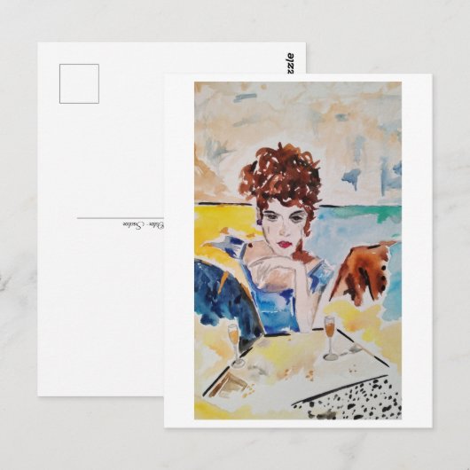 Woman Briefkaart (Voorkant / Achterkant)