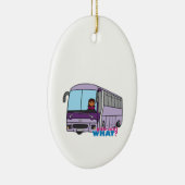 Woman Bus Driver Keramisch Ornament (Rechts)