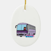 Woman Bus Driver Keramisch Ornament (Voorkant)