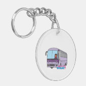 Woman Bus Driver Sleutelhanger (Voorkant Links)