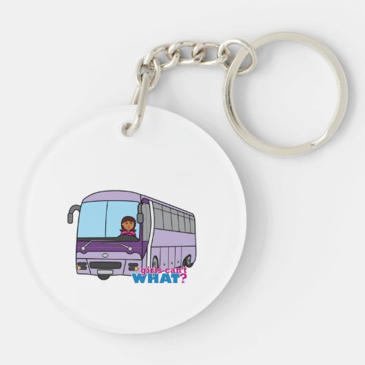 Woman Bus Driver Sleutelhanger (Achterkant)