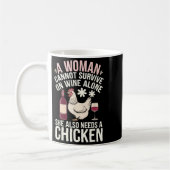 Woman Cannot Survive Wine Alone She Needs Chicken Koffiemok (Links)