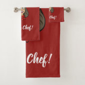 Woman Chef Bad Handdoek (Insitu)