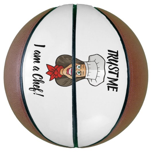 Woman Chef Basketbal (Verticaal)