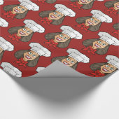 Woman Chef Cadeaupapier (Hoek)