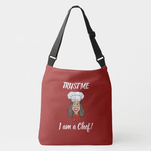 Woman Chef Crossbody Tas (Voorkant)