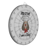 Woman Chef Dartbord (Voorkant Links)