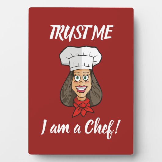 Woman Chef Fotoplaat (voorkant)