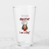 Woman Chef Glas (Voorkant)