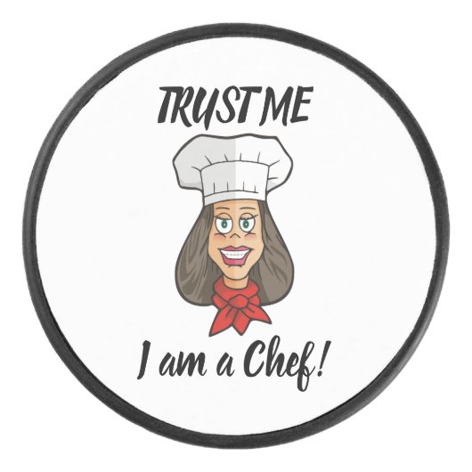 Woman Chef Hockey Puck (Voorkant)