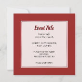 Woman Chef Kaart (Achterkant)