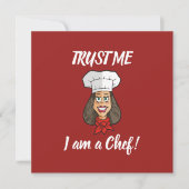 Woman Chef Kaart (Voorkant)