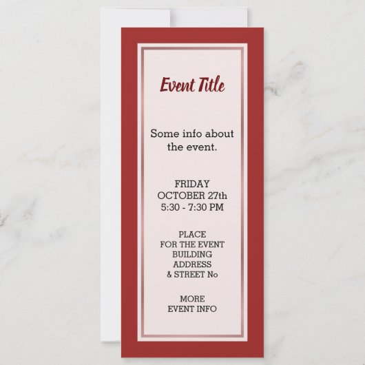 Woman Chef Kaart (Achterkant)