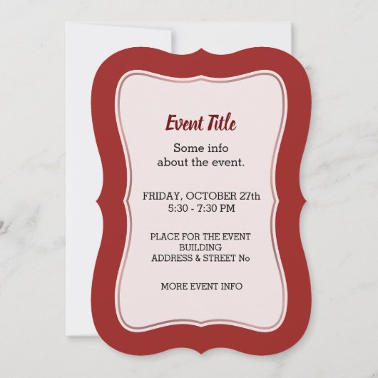 Woman Chef Kaart (Achterkant)