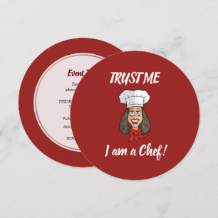 Woman Chef Kaart