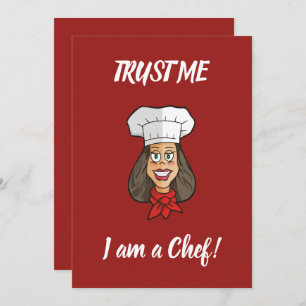 Woman Chef Kaart
