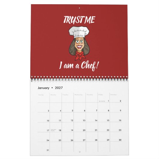 Woman Chef Kalender (Jan 2027)