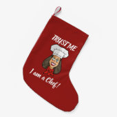 Woman Chef Kleine Kerstsok (Voorkant (Hangend))