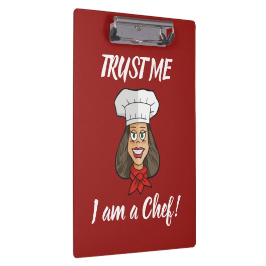 Woman Chef Klembord (Rechts)