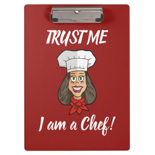 Woman Chef Klembord (Voorkant)