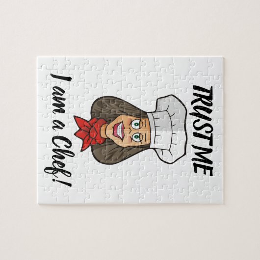 Woman Chef Legpuzzel (Horizontaal)