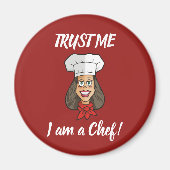 Woman Chef Magneet (Voorkant)