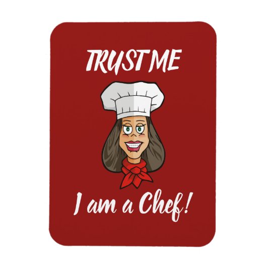 Woman Chef Magneet (Verticaal)