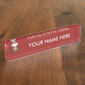 Woman Chef Naambordje (Zijkant)