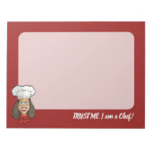 Woman Chef Notitieblok (Voorkant)