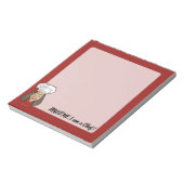 Woman Chef Notitieblok (Linkerzijde)