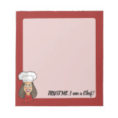 Woman Chef Notitieblok (Voorkant)