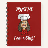 Woman Chef Notitieboek (Voorkant)