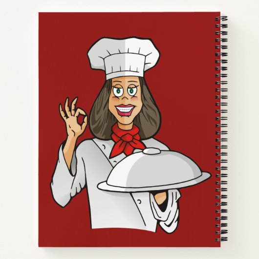 Woman Chef Notitieboek (Achterkant)