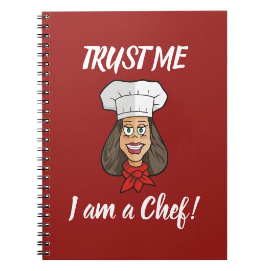 Woman Chef Notitieboek (Voorkant)