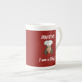 Woman Chef Porselein Kop (Voorkant rechts)