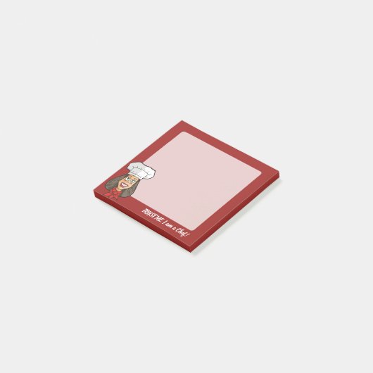 Woman Chef Post-it® Notes (Schuin)