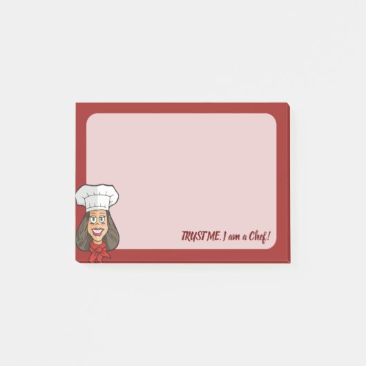 Woman Chef Post-it® Notes (Voorkant)