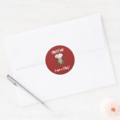Woman Chef Ronde Sticker (Envelop)