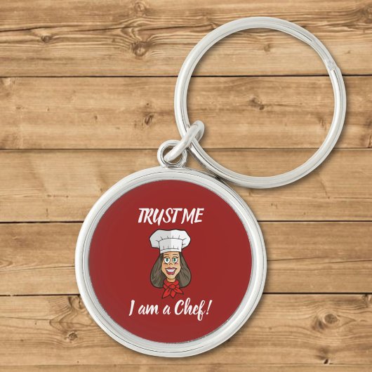 Woman Chef Sleutelhanger