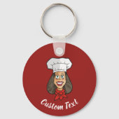 Woman Chef Sleutelhanger (Voorkant)