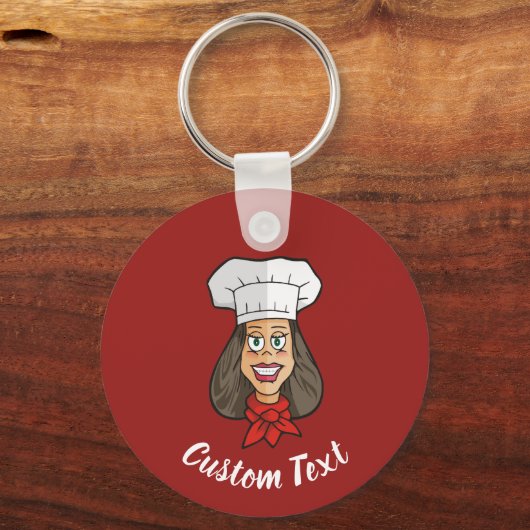 Woman Chef Sleutelhanger (Voorkant)