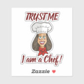 Woman Chef Sticker (Vel)