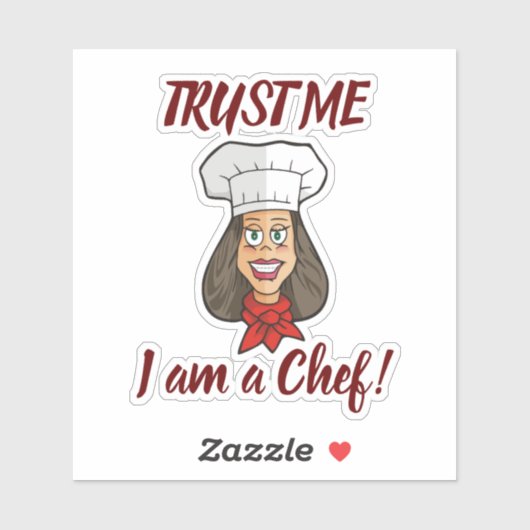Woman Chef Sticker (Vel)