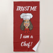 Woman Chef Strandlaken (Voorkant)